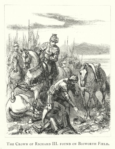 La Corona di Riccardo III trovata sul campo di Bosworth da English School
