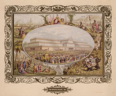 Il Crystal Palace, 1851, La Grande Esposizione, Hyde Park, Londra da English School