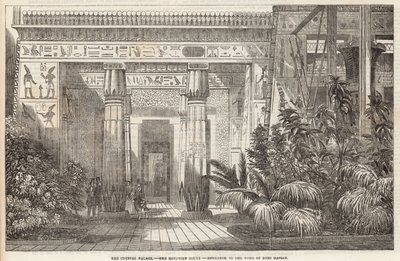 Il Crystal Palace: La Corte Egiziana, ingresso alla Tomba di Beni Hassan da English School
