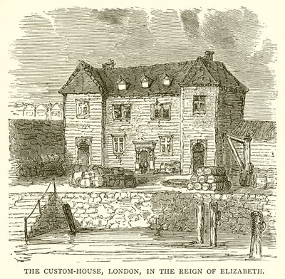 La dogana di Londra, nel regno di Elisabetta da English School