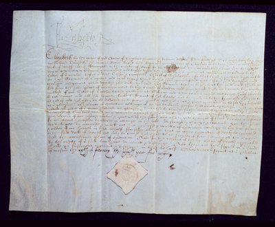 Mandato di morte di Thomas Howard, 4° Duca di Norfolk, firmato dalla Regina Elisabetta I, 1572 da English School