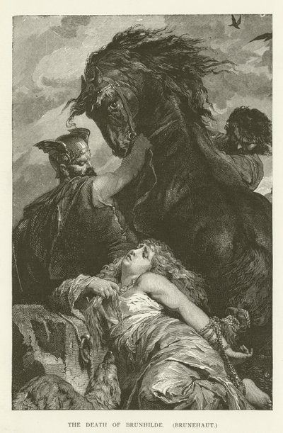 La morte di Brunilde (Brunehaut) da English School