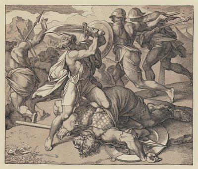 La morte di Golia (incisione) da English School