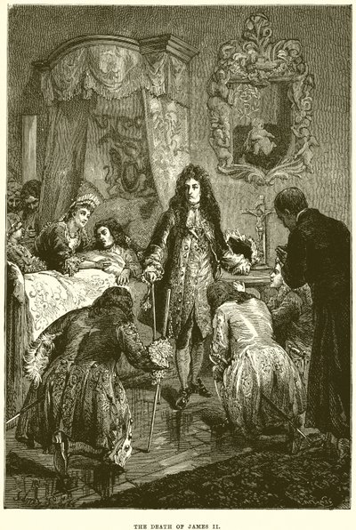 La morte di Giacomo II da English School