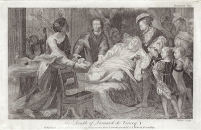 La morte di Leonardo da Vinci da English School