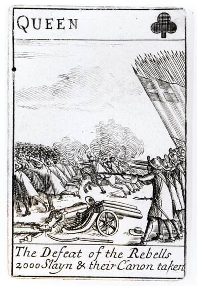 La sconfitta dei ribelli nella battaglia di Sedgemoor, 6 luglio 1685 da English School