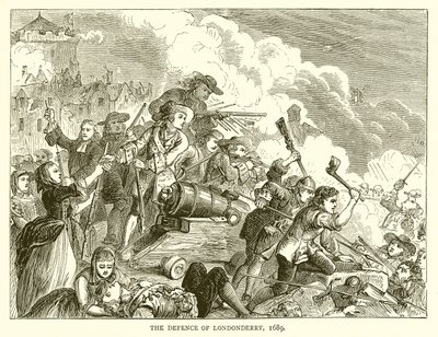 La Difesa di Londonderry, 1689 da English School