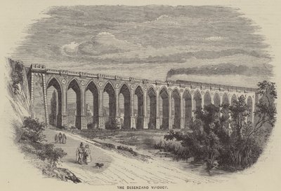The Desenzano Viaduct (engraving) da English School