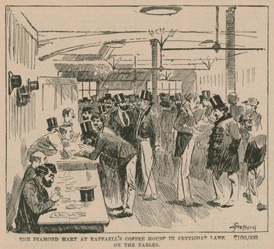 Il Mercato dei Diamanti al Raffaells Coffee House in Petticoat Lane da English School