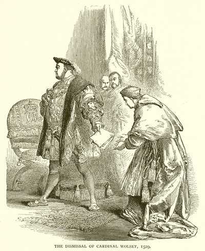 Congedo del cardinale Wolsey, 1529 da English School
