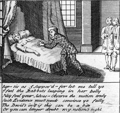 Il dottore in travaglio, o il nuovo Whim Wham da Guildford, c.1726 da English School