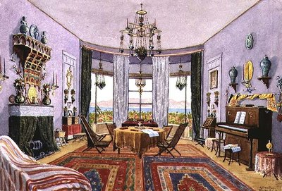 Il salotto, Woodford Cottage, Gibilterra da English School