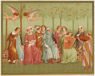 Il sogno della vita. Costume italiano del XIV secolo da English School