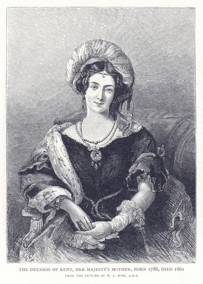 La Duchessa di Kent, madre di Sua Maestà, nata nel 1786, morta nel 1861 da English School