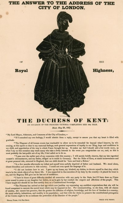 La Duchessa di Kent in occasione del diciottesimo compleanno della principessa Vittoria da English School