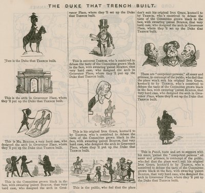 Il Duca che Trench costruì; da Punch, 1846 da English School