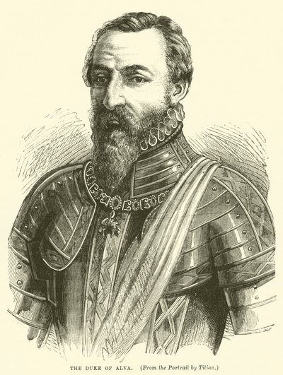 Il Duca di Alva (incisione) da English School