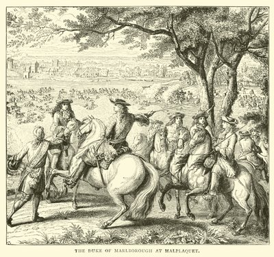 Il duca di Marlborough a Malplaquet da English School
