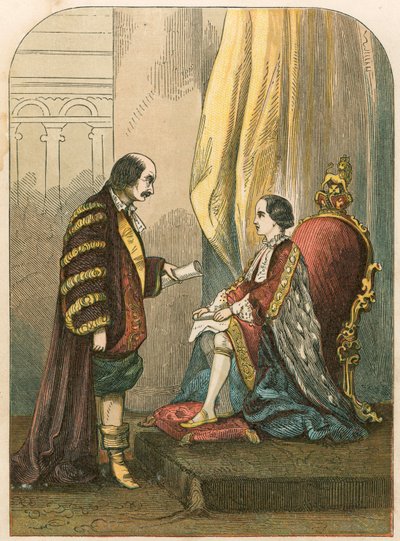 Il Duca di Northumberland persuade Edoardo VI a cambiare la successione da English School