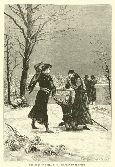 Il Duca di Rutland è assassinato da Clifford da English School