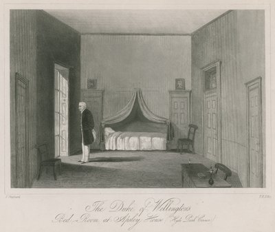 La camera da letto del Duca di Wellington ad Apsley House, Hyde Park Corner da English School