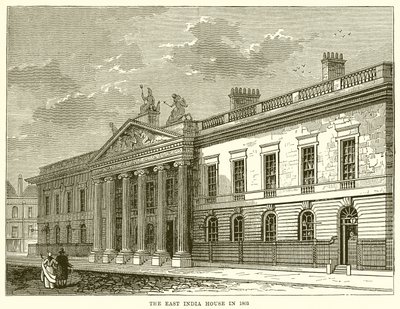 La Casa delle Indie Orientali nel 1803 da English School