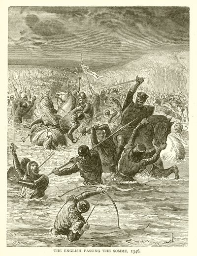 Gli inglesi attraversano la Somme, 1346 da English School