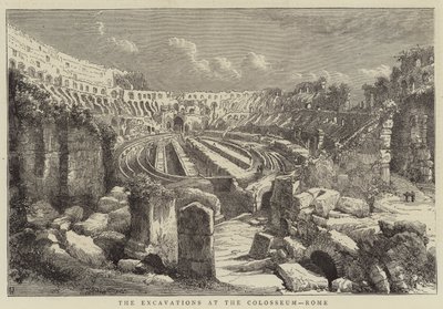 Gli scavi al Colosseo, Roma da English School
