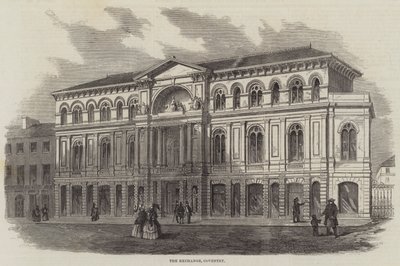 La Borsa di Coventry (incisione) da English School