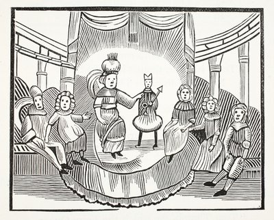 La famosa storia di Tom Thumb, illustrazione da Chap-books del XVIII secolo di John Ashton, pub. 1882 da English School