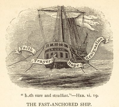 La nave ancorata velocemente da English School
