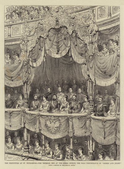 Le festività a San Pietroburgo, il palco imperiale all