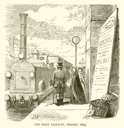 La Prima Ferrovia, Aperta nel 1825 da English School
