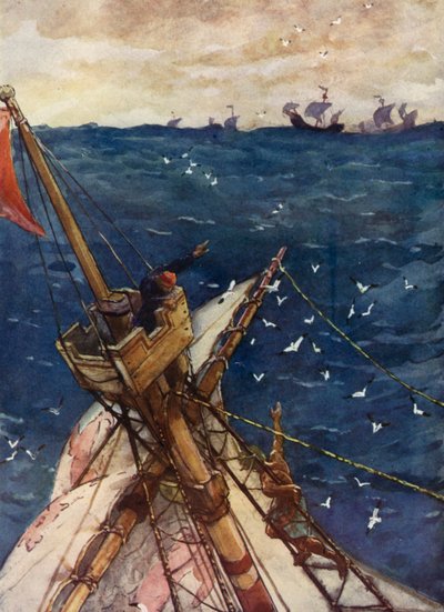 La Flotta Fiamminga avvistata da English School