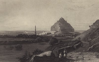 La fortezza di Daulatabad nel Deccan (incisione) da English School