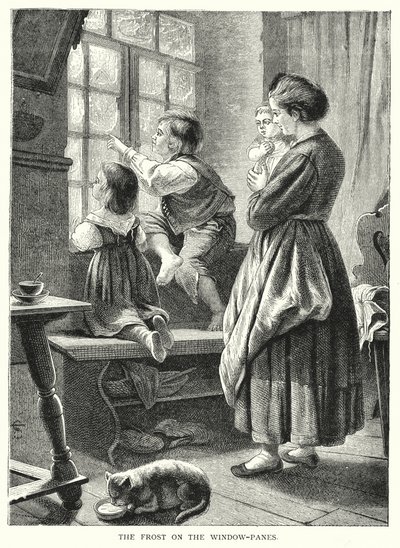 Il gelo sui vetri delle finestre da English School