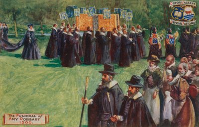 Il funerale di Amy Robsart, 1560 da English School