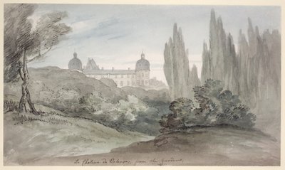 I Giardini del Castello di Valencay, c.1770 da English School