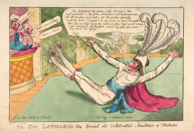 Il Gay Lothario. Il grande e celebre dilettante di moda, pub. 1813 da English School