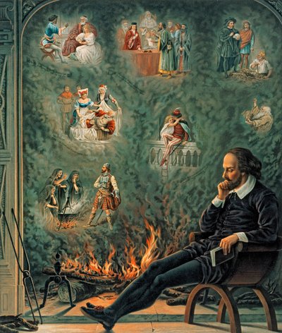 Il genio di Shakespeare, pubblicato nel 1888 da English School