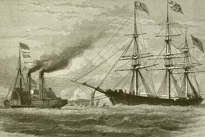 Il George Griswold entra nel Mersey da English School