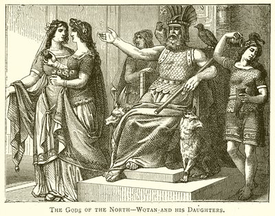 Gli dei del Nord--Wotan e le sue figlie da English School