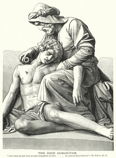 Il buon samaritano (incisione) da English School