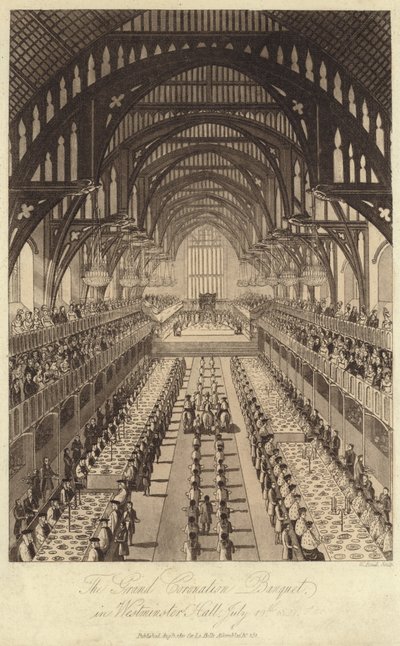 Il Grande Banchetto di Incoronazione nella Westminster Hall da English School