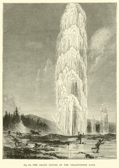 Il grande geyser del Parco di Yellowstone da English School