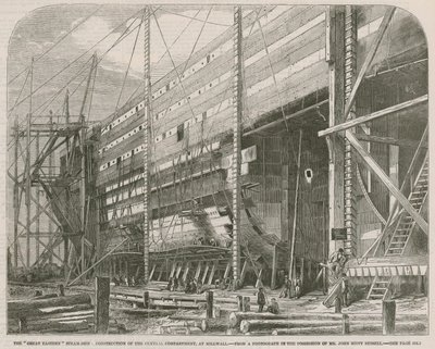 Il piroscafo Great Eastern; Costruzione del compartimento centrale a Millwall da English School
