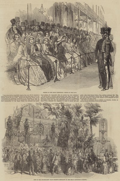 La Grande Esposizione (incisione) da English School
