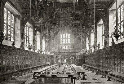 La Grande Sala del Middle Temple, da 