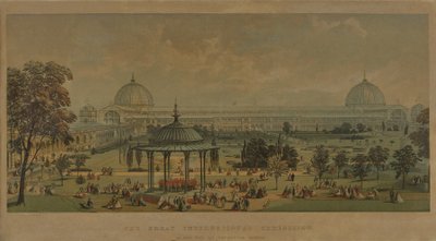 La Grande Esposizione Internazionale, vista dai Giardini Orticoli, 1851 da English School