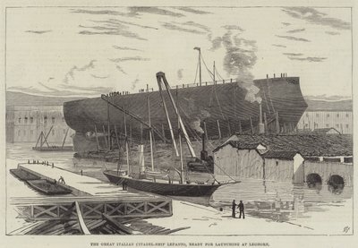 La grande cittadella italiana Lepanto, pronta per il varo a Livorno da English School